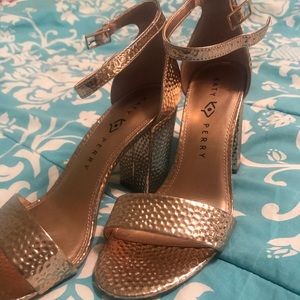 Katy Perry Rose Gold 2.25 inch heel size 9